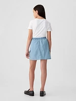 Kids Cargo Denim Skirt