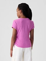 Kids Essential Rib Ruched T-Shirt