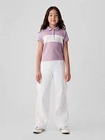 Kids Pique Cropped Polo Shirt