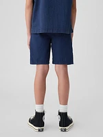 Kids Seersucker Easy Shorts