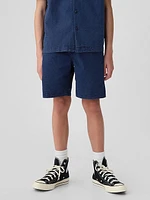 Kids Seersucker Easy Shorts