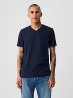 Cotton Jersey V-Neck T-Shirt