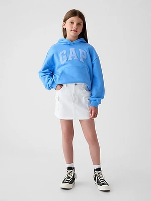 Kids Cargo Denim Skirt