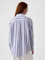 Crinkle Gauze Big Shirt