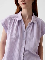 Crinkle Gauze Shirt