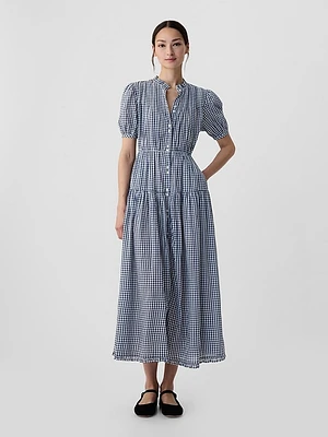 Gap × DÔEN Gingham Maxi Dress