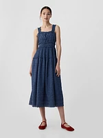 Gap × DÔEN Eyelet Denim Midi Dress