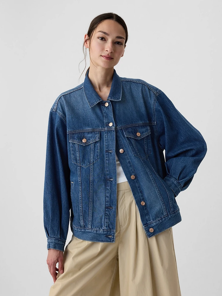 Gap DEN Oversized Icon Denim Jacket