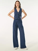 365 High Rise Linen-Cotton Trousers