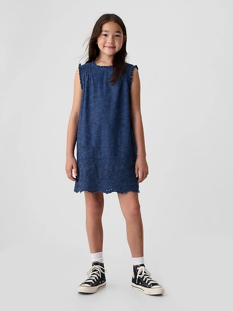 Gap × DÔEN Kids Eyelet Denim Dress