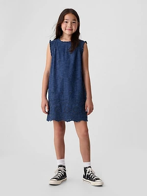 Gap × DÔEN Kids Eyelet Denim Dress