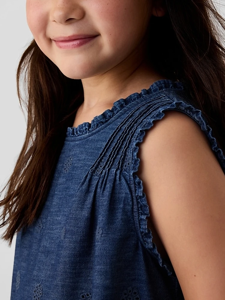 Gap × DÔEN Kids Eyelet Denim Dress