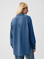 Chambray Denim Big Shirt