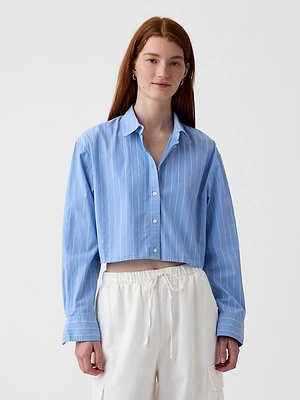 Organic Cotton Cropped Shirt