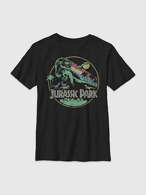 Kids Jurassic Park Vintage Logo Graphic Tee