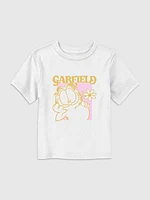 Toddler Garfield Retro Flower Graphic Tee