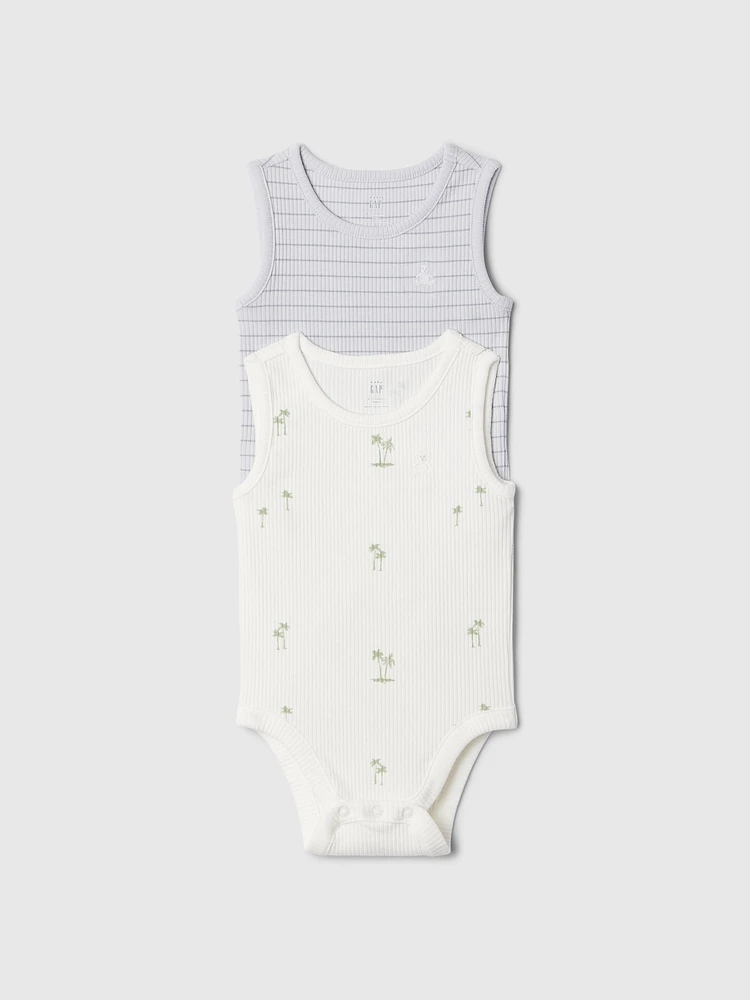 Baby First Favorites Ribbed Tank Bodysuit (2-Pack