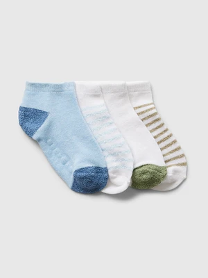 Toddler No-Show Socks (4-Pack
