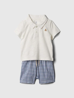Baby Polo Shirt Outfit Set