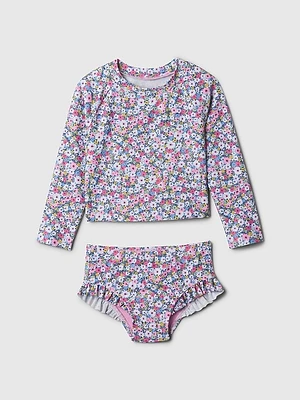 babyGap Print Rash Guard Two-Piece