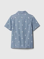 babyGap Print Denim Shirt