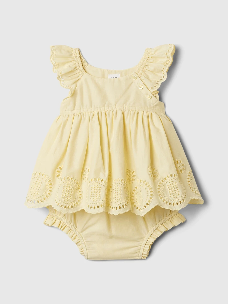 Baby Eyelet Outfit Set