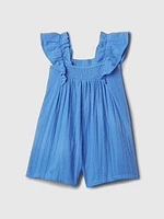 babyGap Crinkle Gauze Flutter Romper