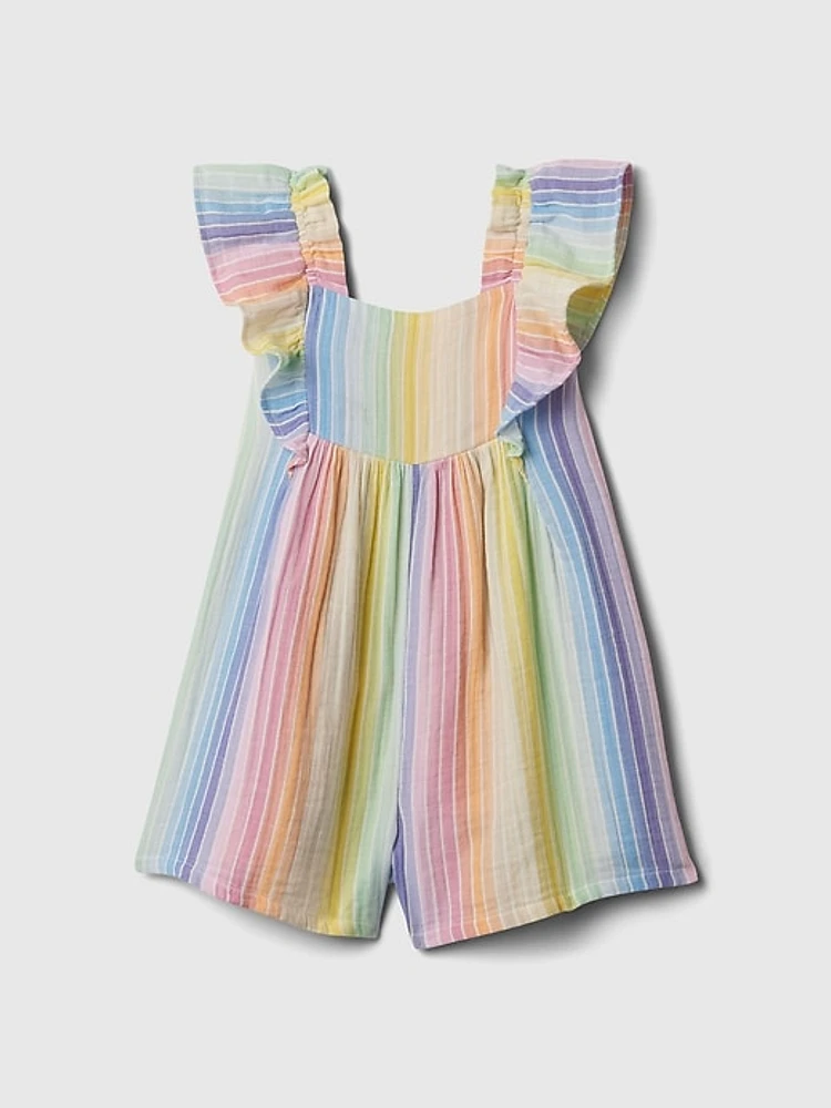 babyGap Crinkle Gauze Flutter Romper