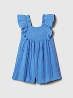 babyGap Crinkle Gauze Flutter Romper