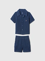 babyGap Crinkle Gauze Outfit Set