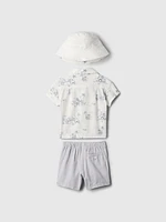 Baby Linen-Cotton Outfit Set