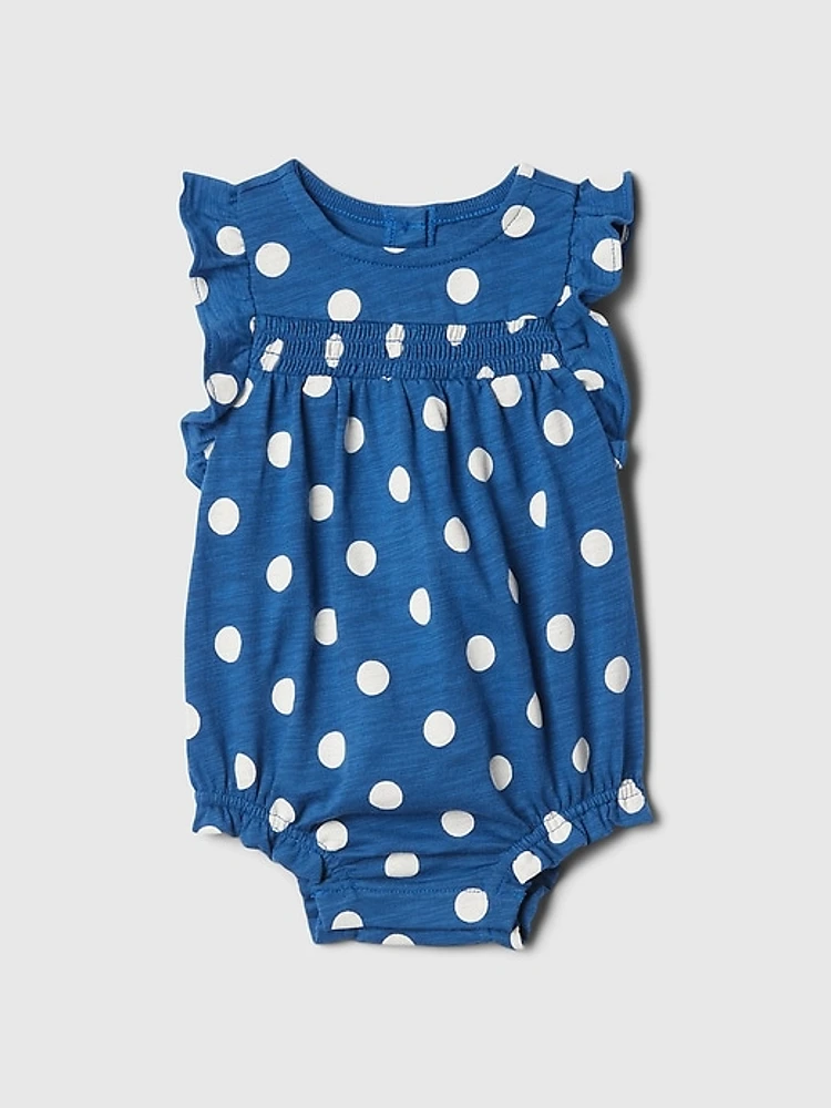 Baby Polka Dot Bubble Shorty One-Piece