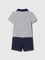 Baby 2-in-1 Polo Shorty One-Piece