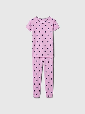 Baby & Toddler Organic Cotton Polka Dot PJ Set