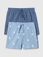 Baby First Favorites Rib Bubble Shorts (2-Pack)