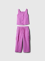 babyGap Crinkle Gauze Cargo Outfit Set