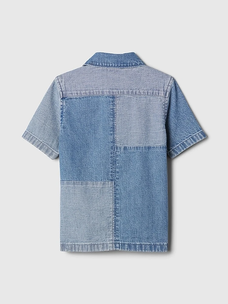 babyGap Print Denim Shirt