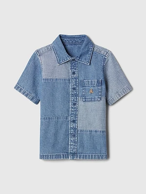 babyGap Patchwork Denim Shirt