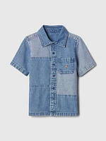 babyGap Patchwork Denim Shirt