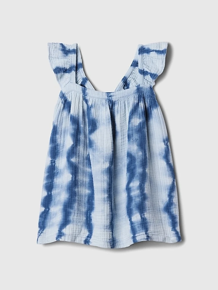 babyGap Crinkle Gauze Ruffle Dress