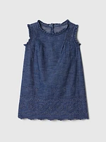 Gap × DÔEN Baby Eyelet Denim Dress