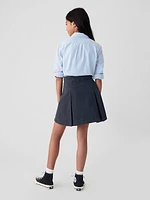 Kids Uniform Pleated Khaki Skort