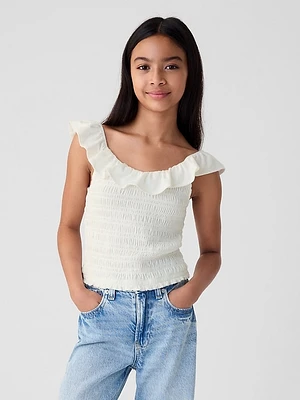 Kids Ruffle Smocked Tank Top