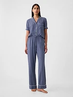 Linen-Blend PJ Pants