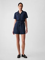 Denim Romper