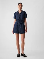 Denim Romper