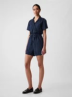 Denim Romper