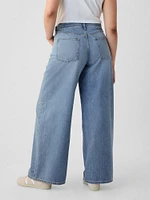 Mid Rise Cargo Baggy Jeans