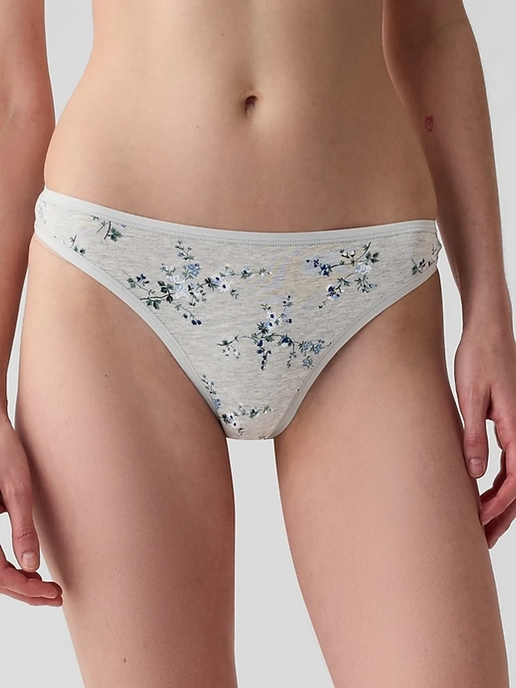 Organic Stretch Cotton Thong