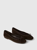 Suede Ballet Flats